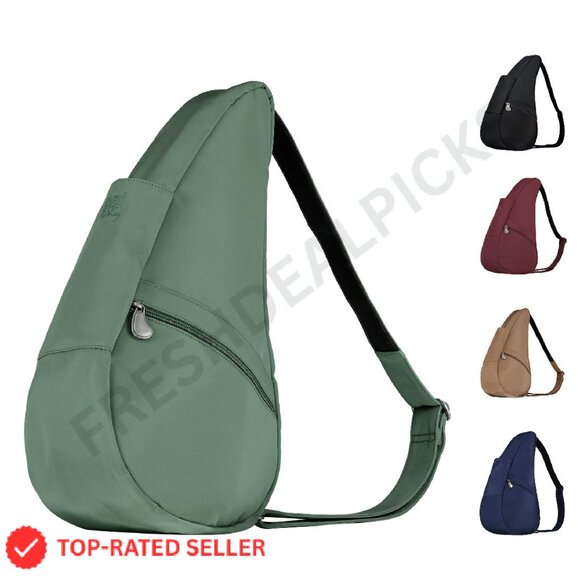 Ergonomic Crossbody Sling Bag Microfiber Lightweight Travel Everyday Chic